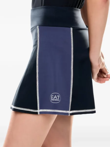 Fusta mini Ea7 Emporio Armani cu imagine albastru