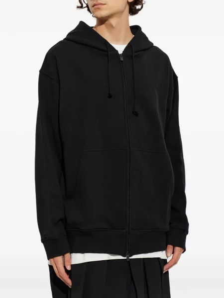 Hoodie Yohji Yamamoto με κέντημα μαύρο