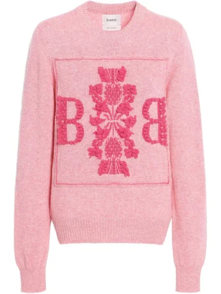 Pulover Barrie cu model floral roz