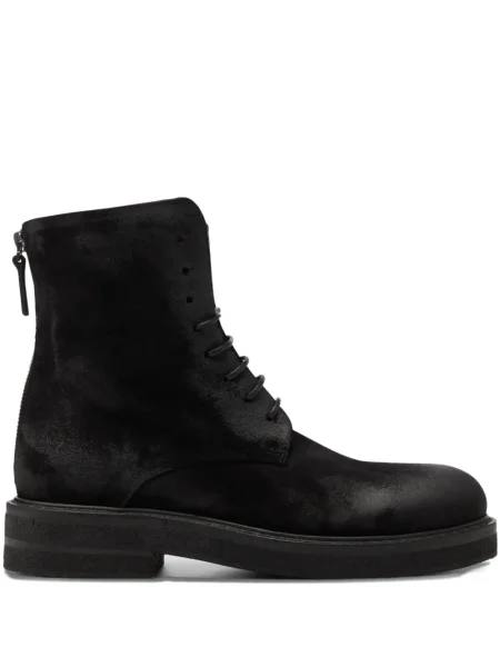 Botine Marsell cu șireturi din dantelă negru
