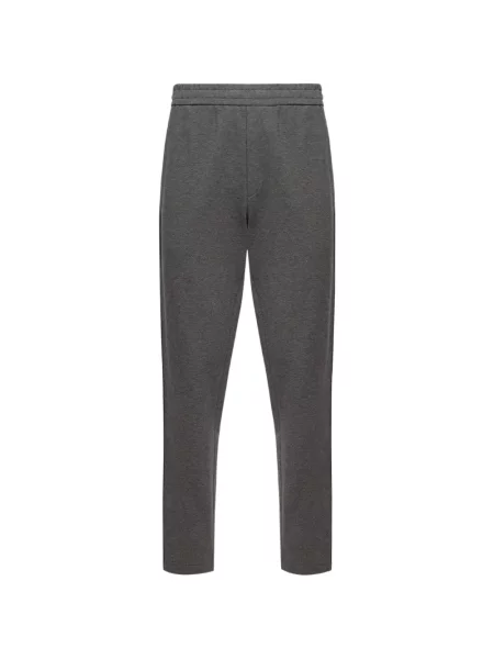 Pantaloni Moncler alergare cu autograf gri