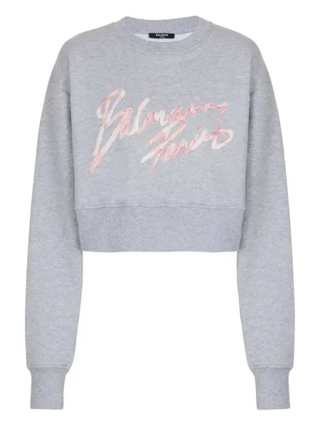 Hanorac Balmain cu imagine gri