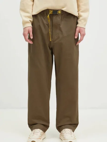 Human Made pantaloni de Easy Pants drept verde