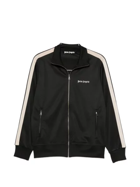 Hanorac cu fermoar Palm Angels cu broderie negru