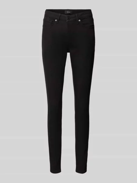 Jeansy o kroju skinny fit z 5 model ‘Elma’ Opus czarne