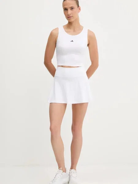 Спортивна спідниця adidas Performance TENNIS CLUB mini розкльошена білий