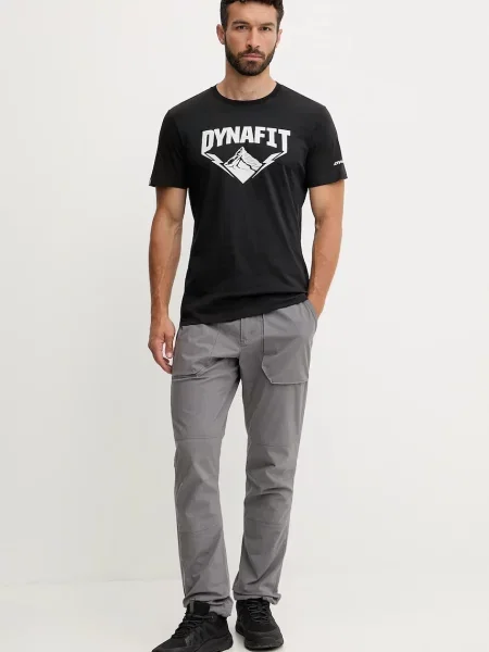 Футболка Dynafit Graphic з принтом чорний