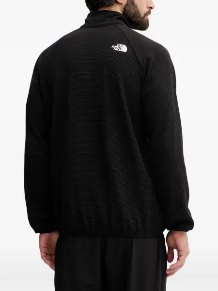 Hanorac cu fermoar The North Face tricotate negru