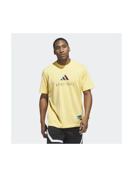 Majica Adidas s autogramom žuta