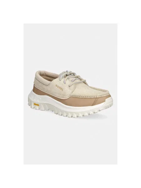 Sneakersy Sorel skórzane beżowe