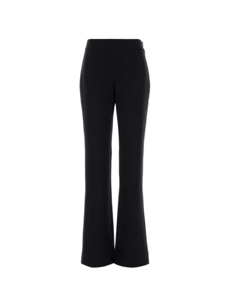 Pantaloni Giorgio Armani din crep evazate negru