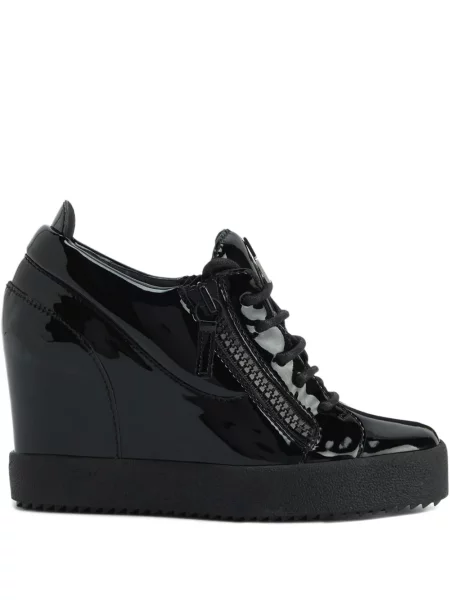 Sneakerși Giuseppe Zanotti cu pană negru