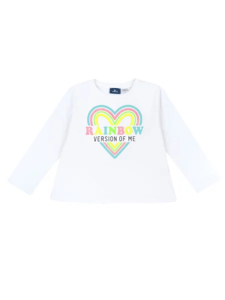 Дитячий Лонгслів Chicco бавовна/еластан білий