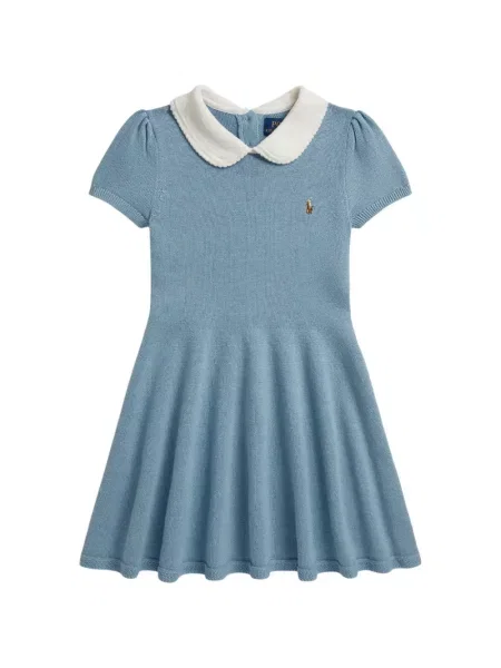 Sukienka dziecięca Polo Ralph Lauren niebieska