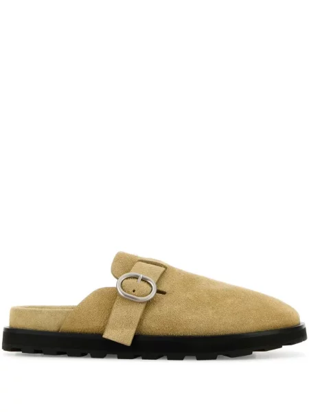 Papuci de casă Jil Sander din piele de căprioară
