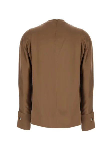 Bluză Max Mara drapată maro