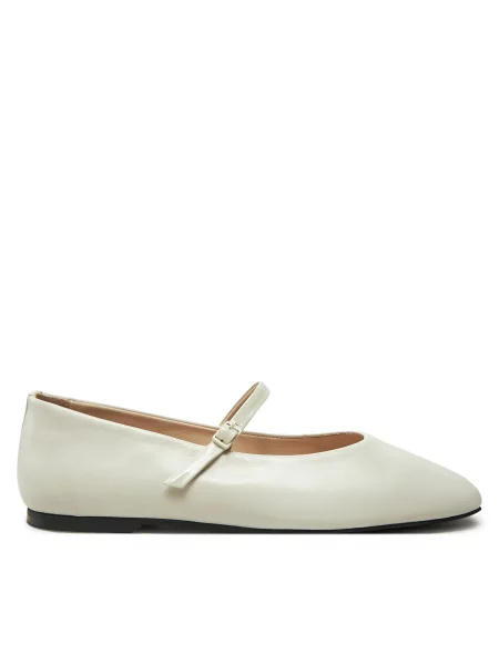 Balerinke Calvin Klein Mary Jane Ballerina Lth Écru