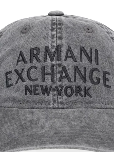 Șapcă Armani Exchange cu broderie gri