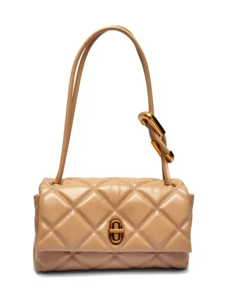 Marc Jacobs De piele geantă pe umăr THE MINI DUAL SHOULDER bej