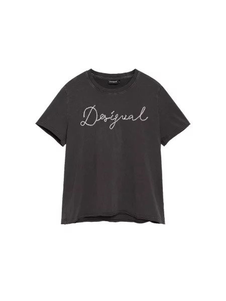 Desigual Tricou negru alb