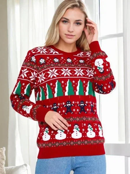 Pulover Dewberry roșu