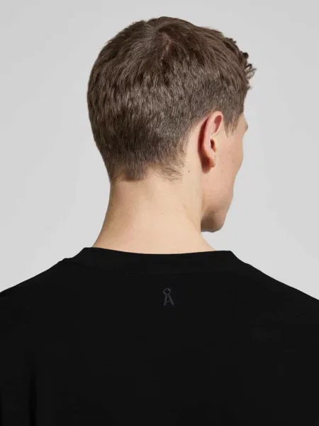 T-shirt o kroju relaxed fit z Mieszanka bawełny ekologicznej Model MAARKOS' Armedangels czarna