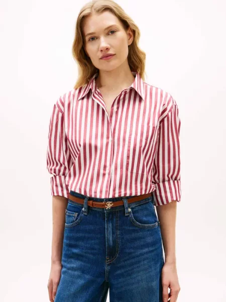 Tommy Hilfiger Cămașă deschis roșu