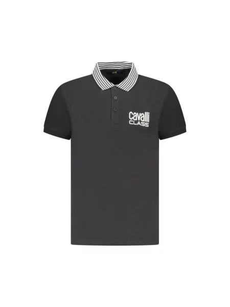 Polo Cavalli Class z krótkim rękawem czarne