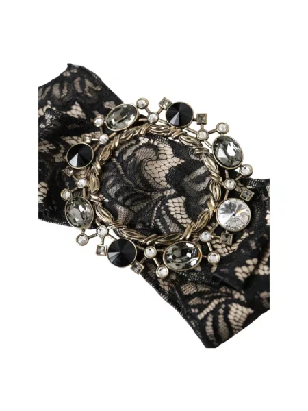 Broszka Dolce And Gabbana koronkowa czarna