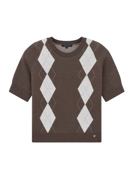 Sweter Bugatti wełniany brązowy