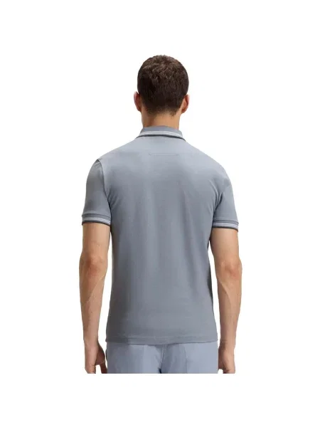 Polo Boss Green stretch alb