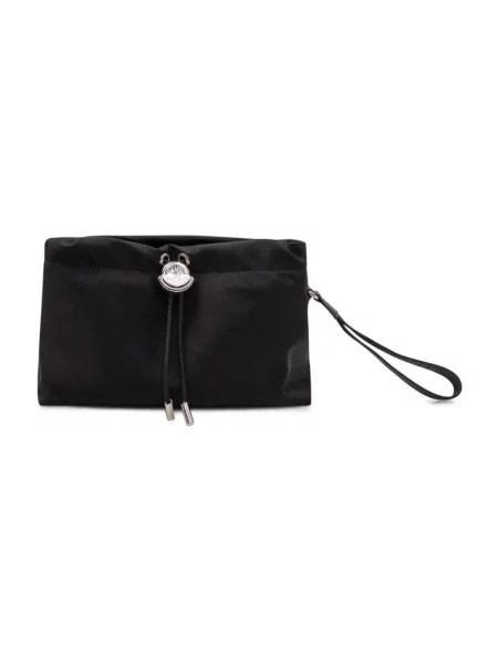 Torebka skórzana Moncler skórzana czarna