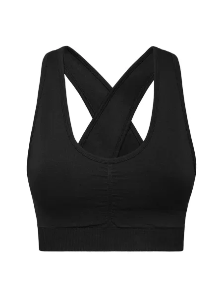 Top Plein Sport bezszwowy na szerokie ramiączka czarny