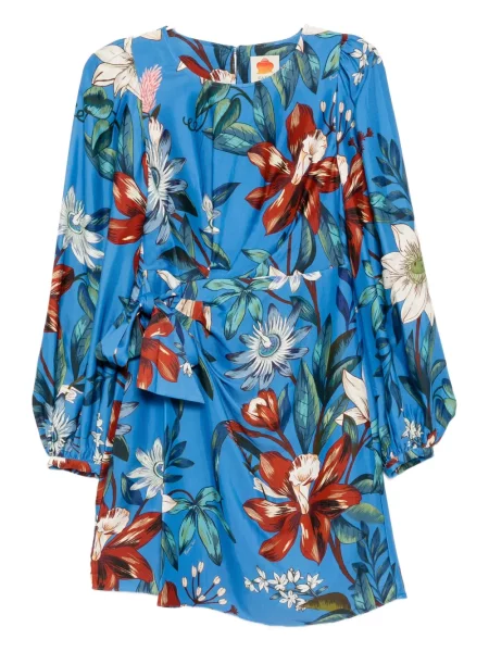 Rochie Farm Rio cu model floral de costum albastru