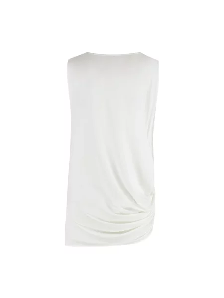 Top Jacquemus bez rękawów biały