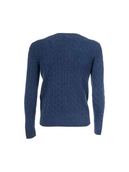 Sweter Polo Ralph Lauren wełniany niebieski