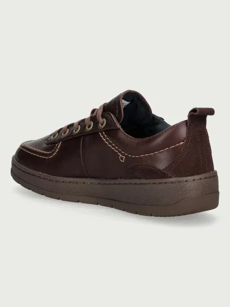 Lacoste UMPIRE sneakersy skórzane brązowe