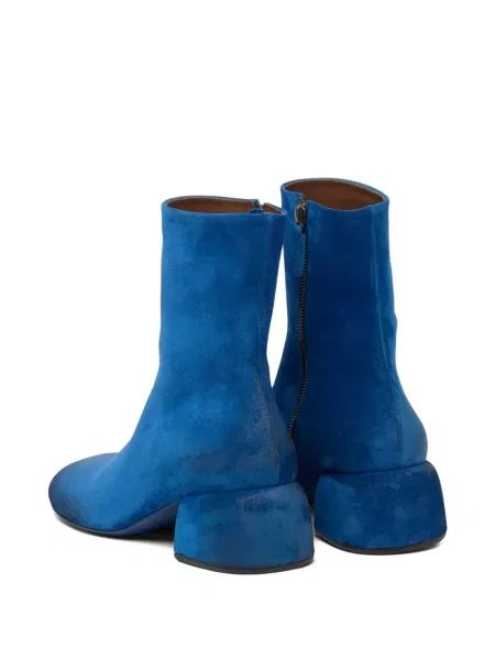 Botine Marsell din piele de căprioară albastru