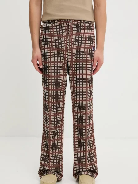 Kalhoty Needles Boot-Cut hnědá