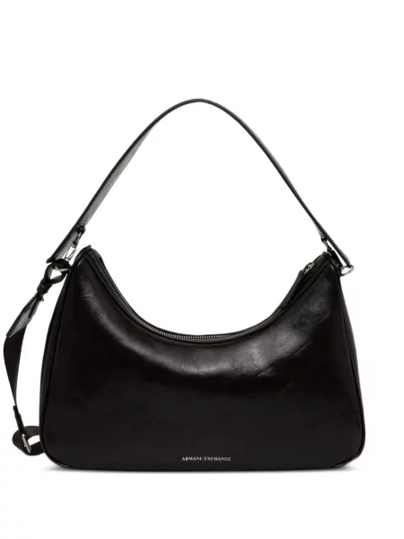 Geantă Armani Exchange cu imagine maro