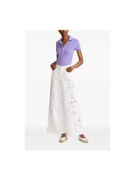 Koszulka polo Polo Ralph Lauren fioletowa