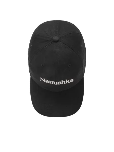 Czapka z daszkiem Nanushka czarna