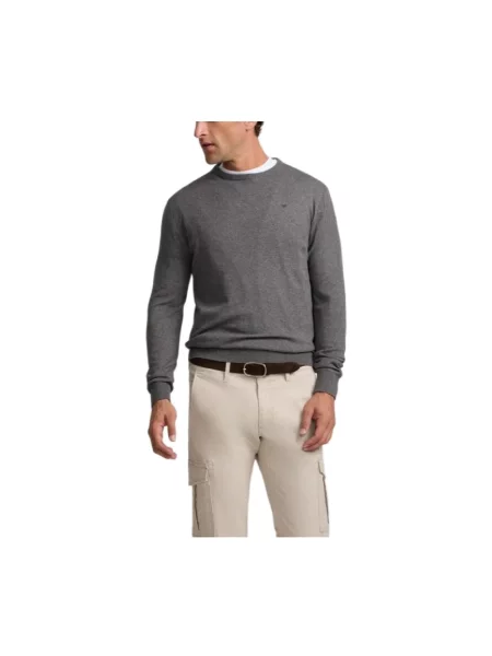 Dzianinowy sweter Silbon szary