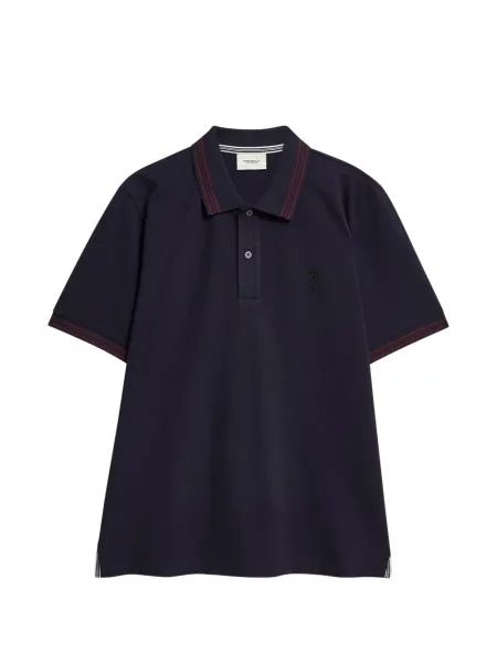 Tricou polo Pringle Of Scotland cu broderie albastru