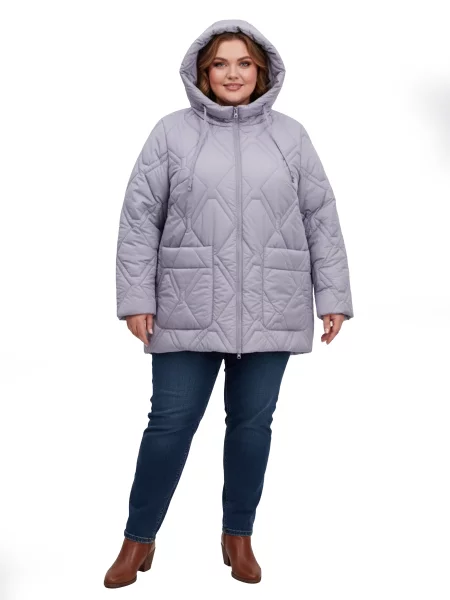 Демісезонна куртка STREAM світло-сірий текстиль/поліестер сіра