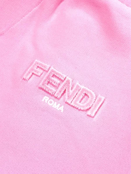 Spodnie dziecięce Fendi różowe