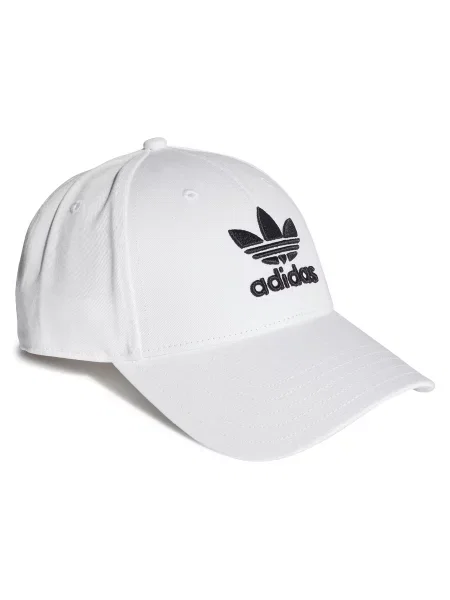 Шапка с козирка adidas бяло