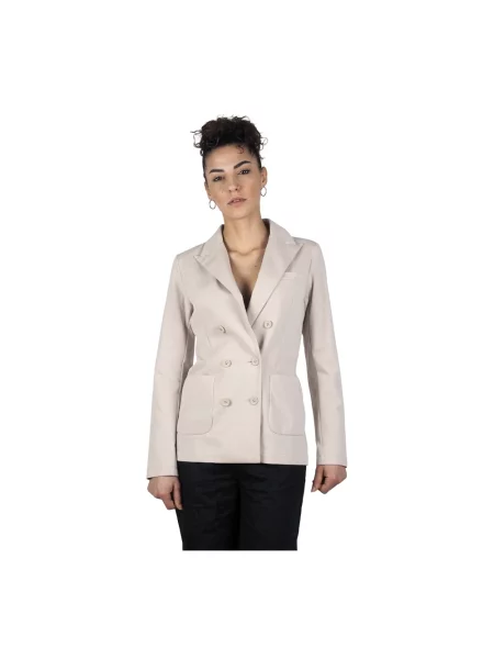 Marynarka People Of Shibuya dwurzędowa beżowa