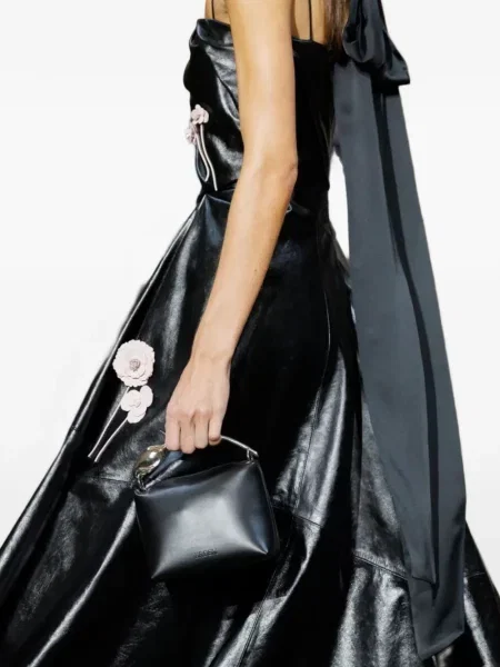 Geantă shopper Erdem cu model floral negru