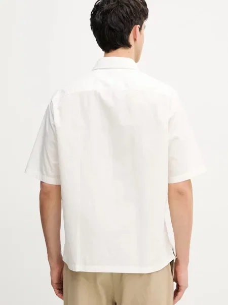 Košile Armani Exchange relaxed s klasickým límcem béžová